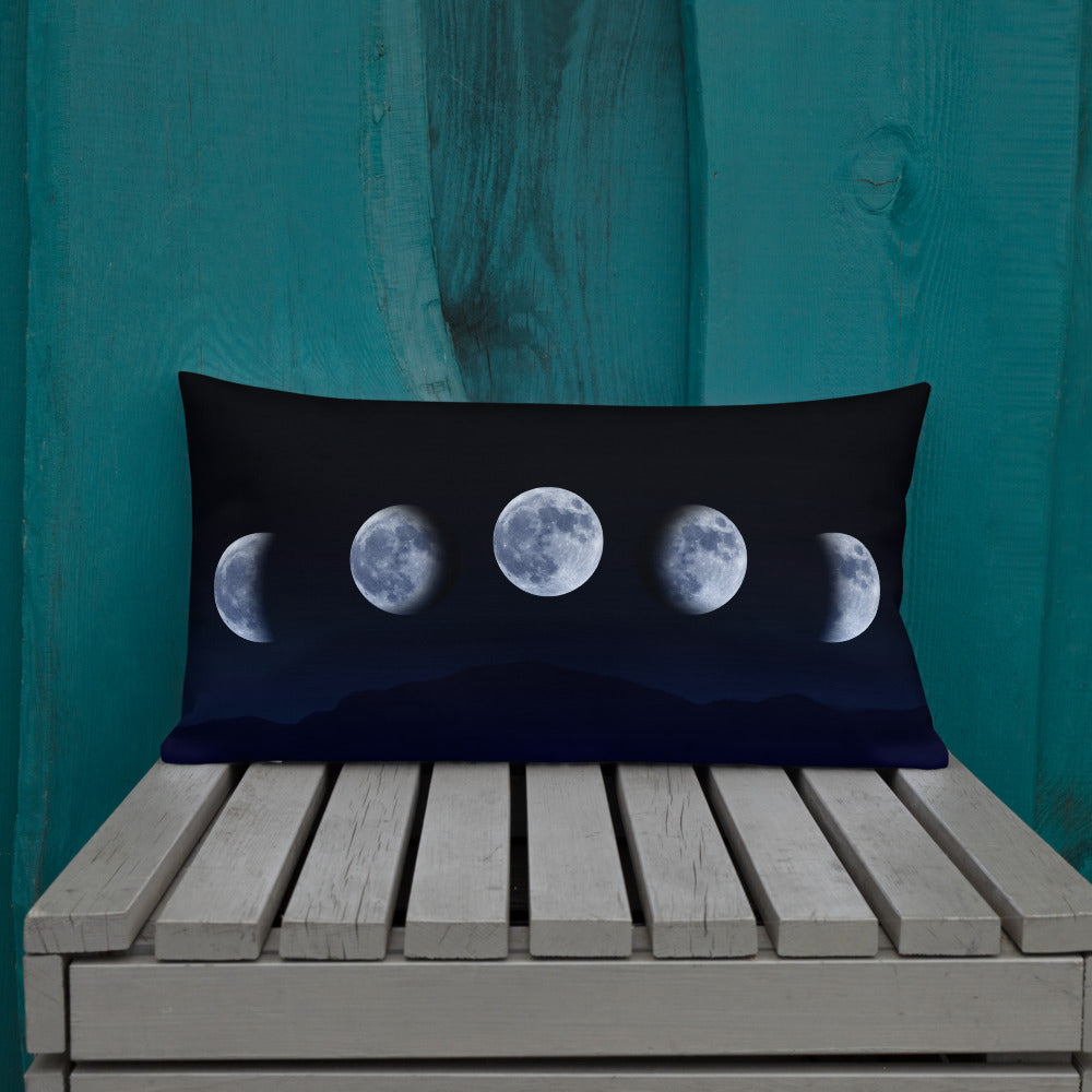 Coussin imprimé "Phase Lunaire" – Poésie et douceur nocturne