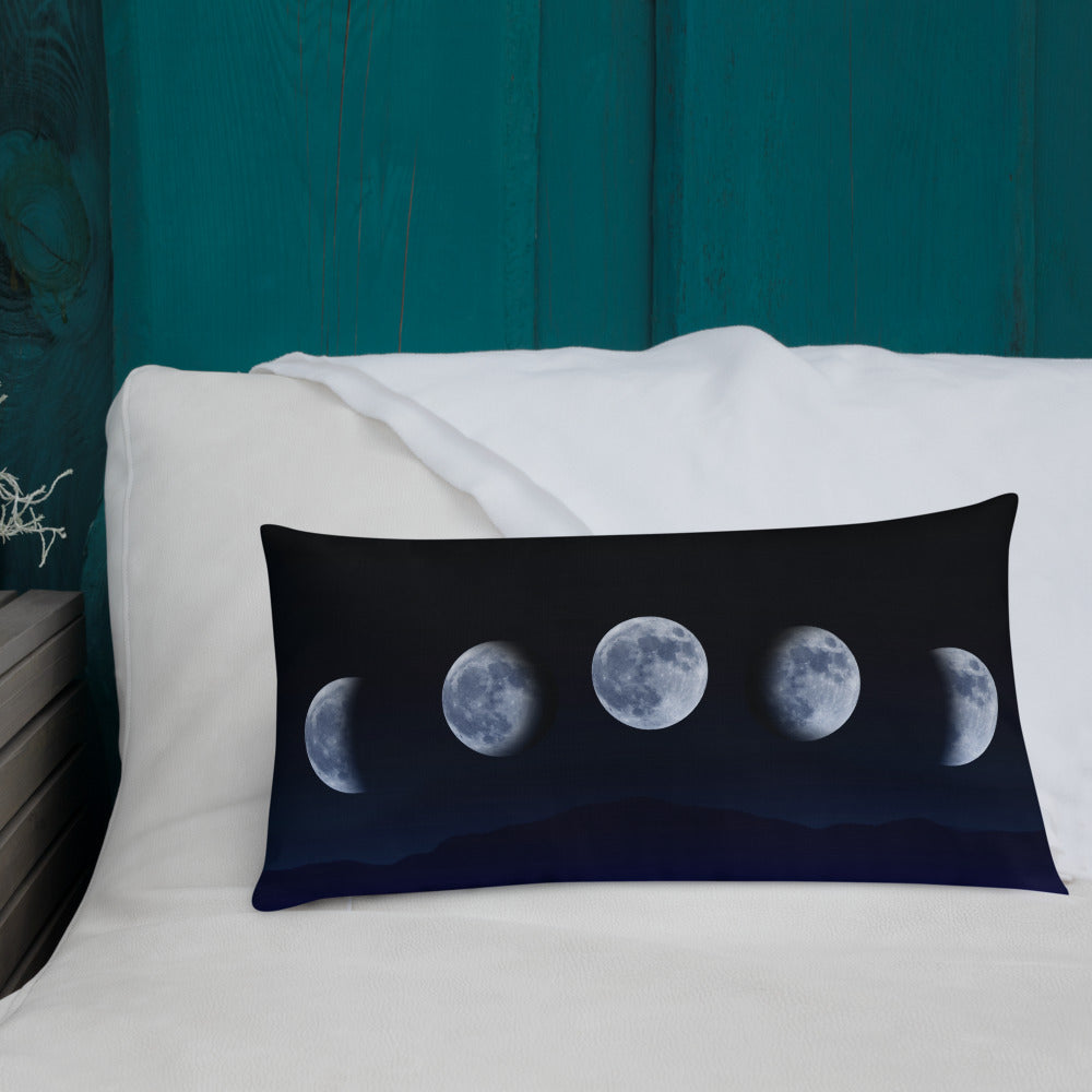 Coussin imprimé "Phase Lunaire" – Poésie et douceur nocturne