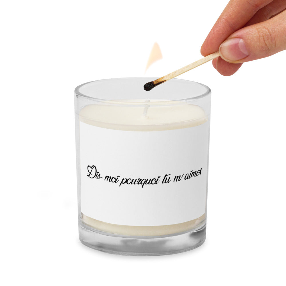 Bougie romantique – Dis moi pourquoi tu m'aimes