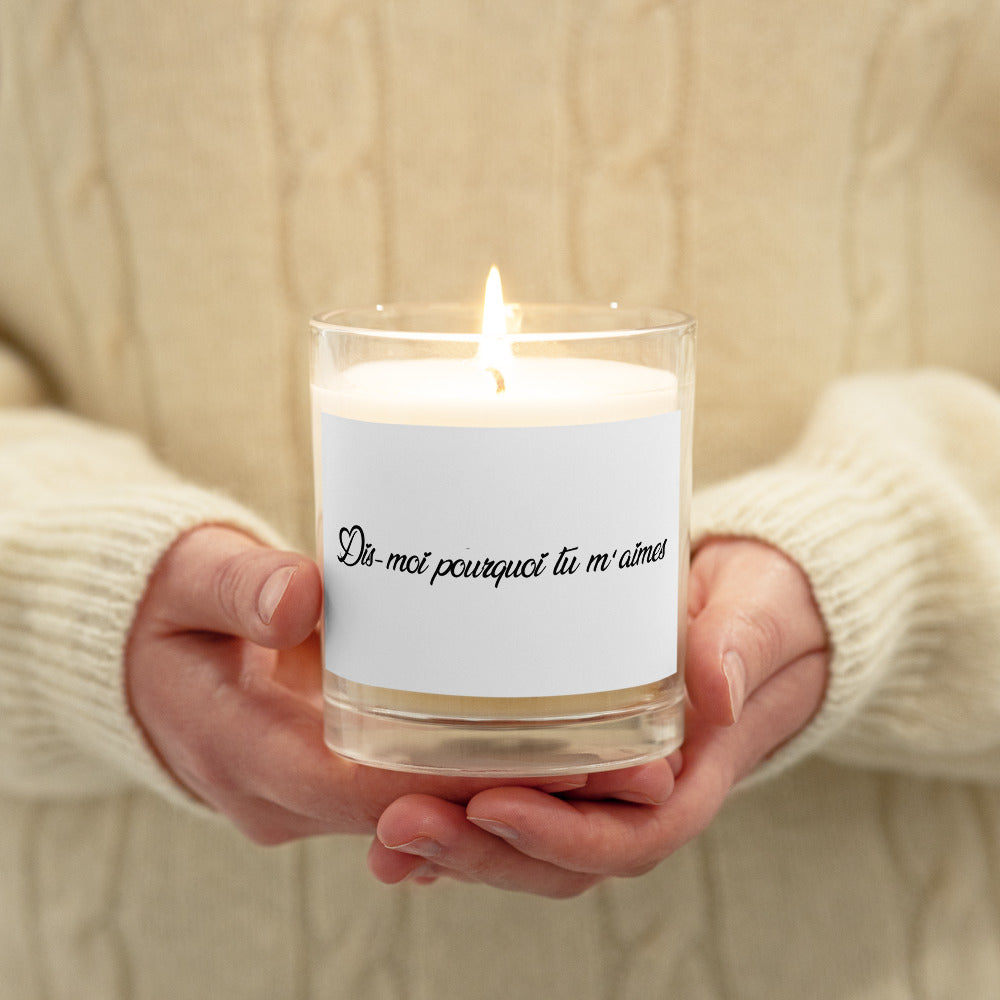Bougie romantique – Dis moi pourquoi tu m'aimes