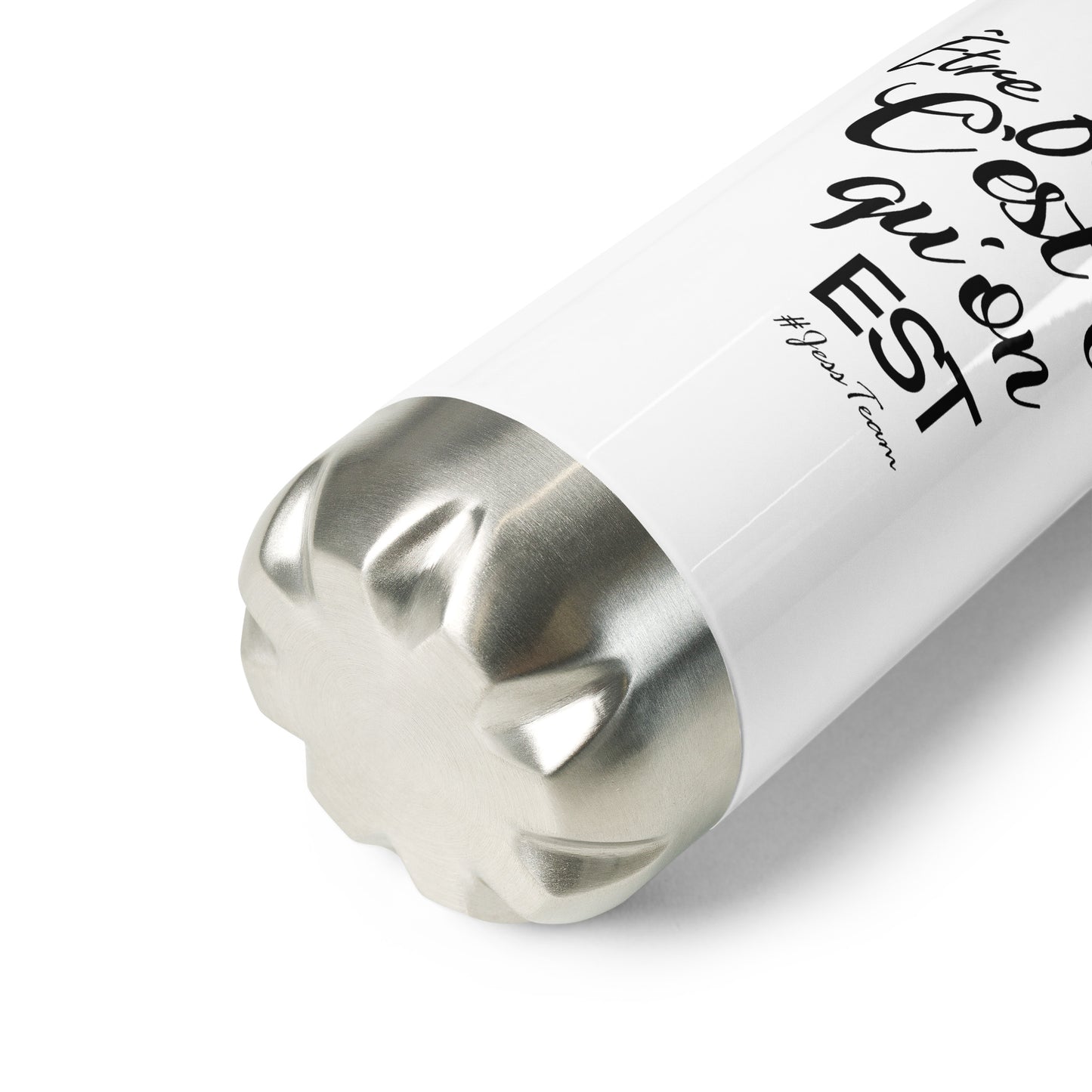 Gourde en acier inoxydable – Citation positive "Être forte", cadeau motivation