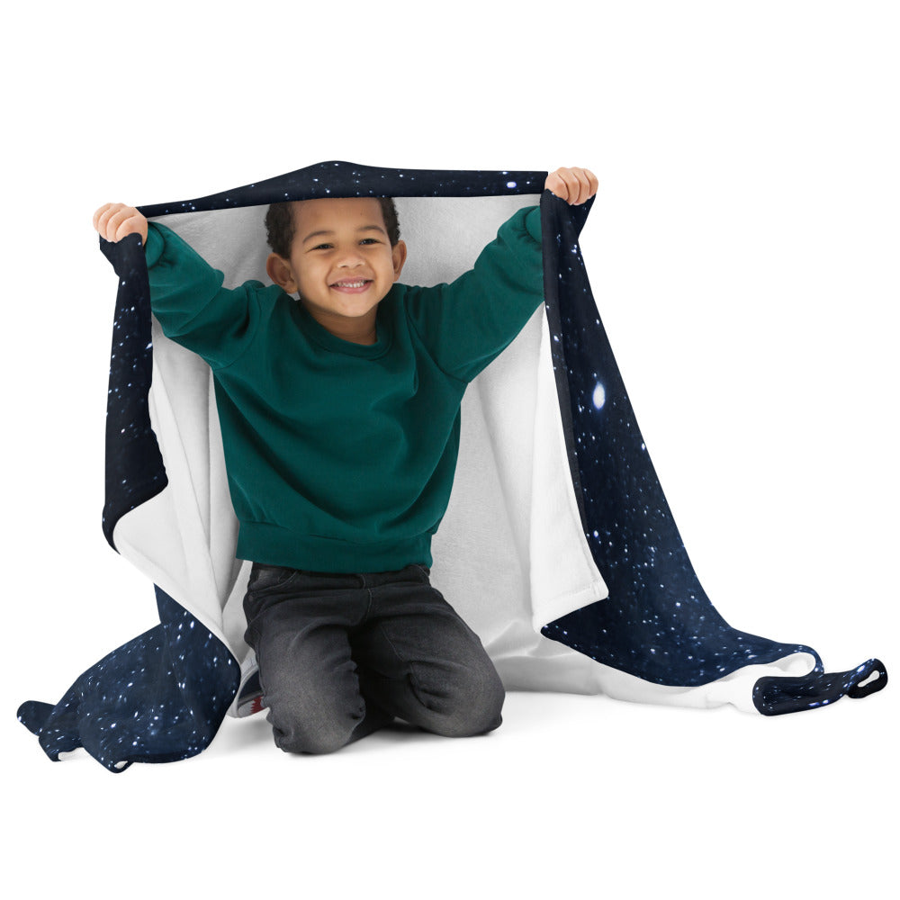 Couverture douce "Anba Lalin" – Drap céleste pour soirées douces