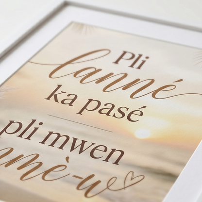 Tableau "Pli lanné ka pasé"