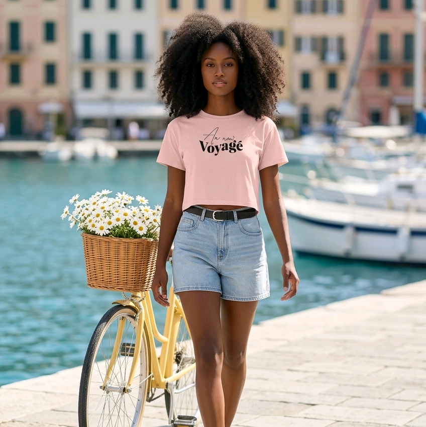 Crop top "An nou voyagé"