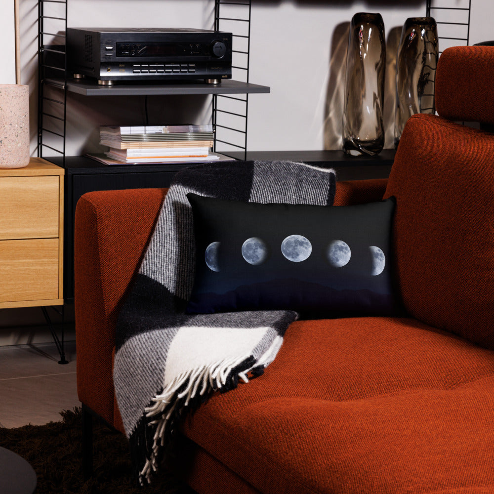 Coussin imprimé "Phase Lunaire" – Poésie et douceur nocturne
