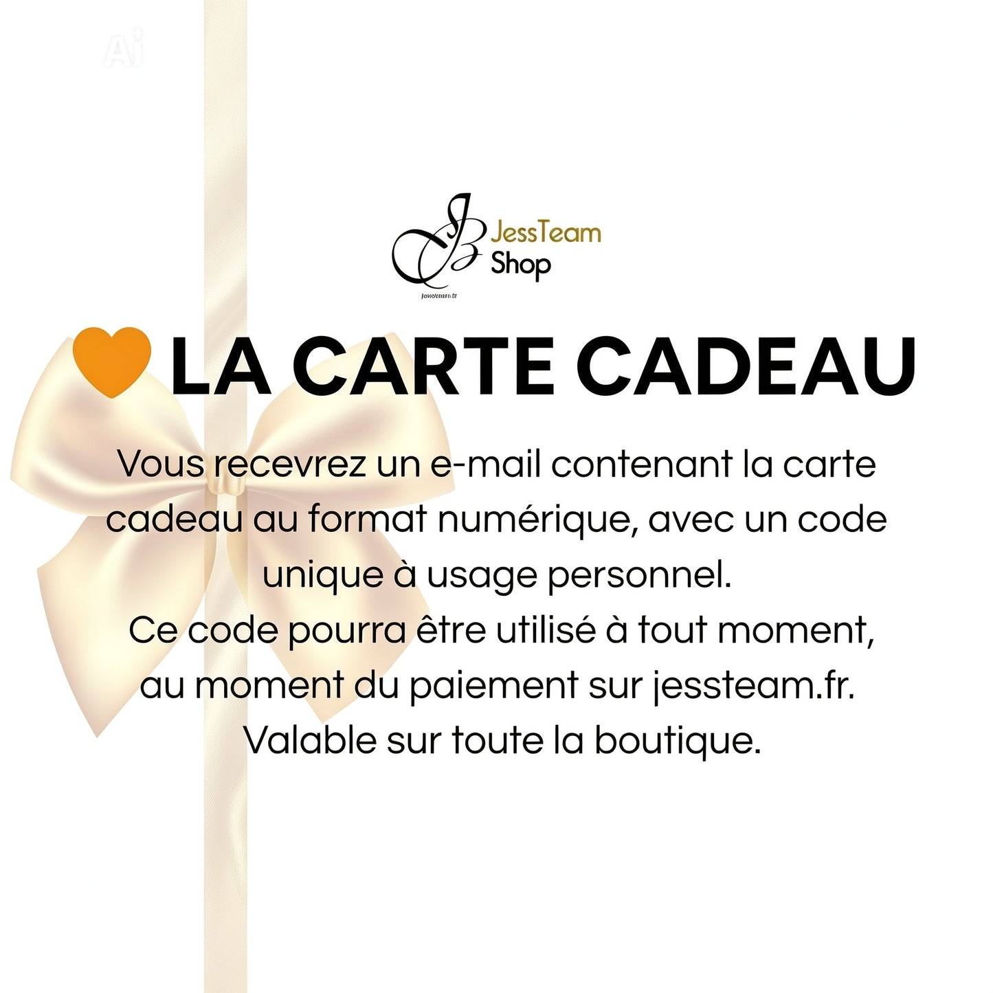Carte cadeau JessTeam