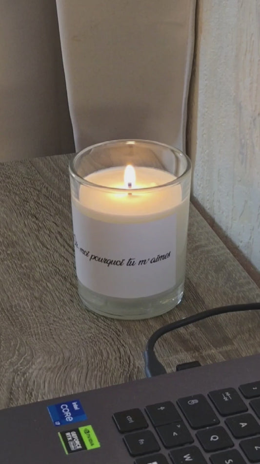 Bougie romantique – Dis moi pourquoi tu m'aimes