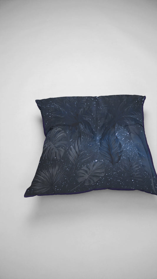 Coussin décoratif "Tropical Nocturne" – Pour nuits douces et intérieures stylées
